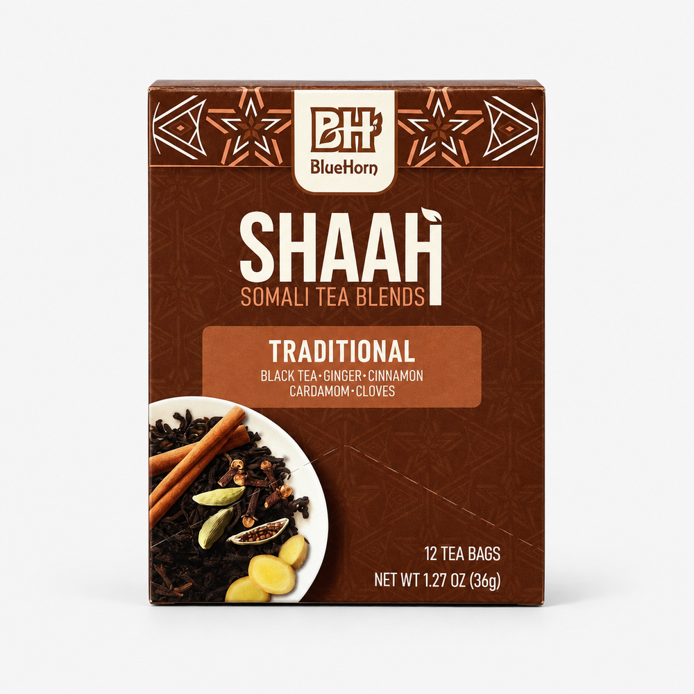 BlueHorn Traditional Shaah, box of 12 tea bags
