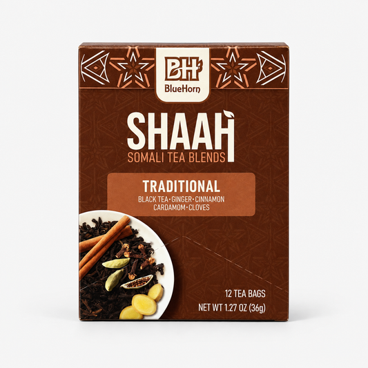 BlueHorn Traditional Shaah, box of 12 tea bags