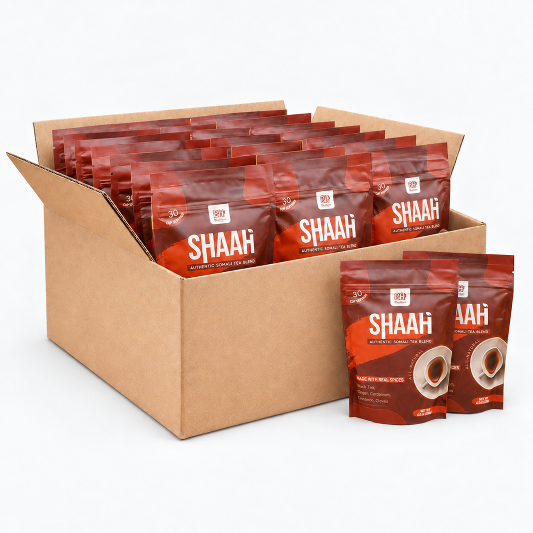 Wholesale: Case Pack - Shaah Somali Tea Blend (30 Servings) - Case of 24 Packages